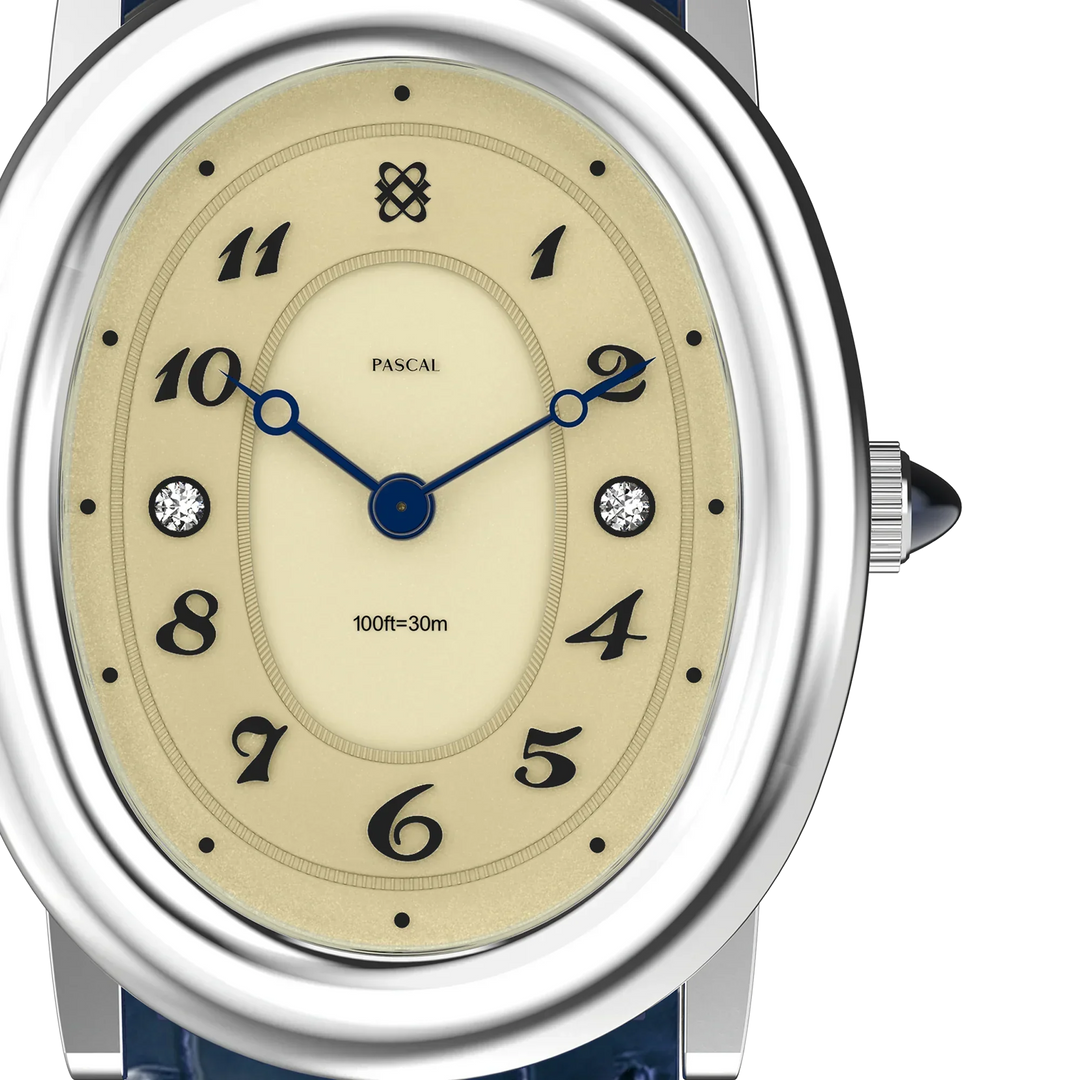 Oval Bubble Diamond Watch Gift Set