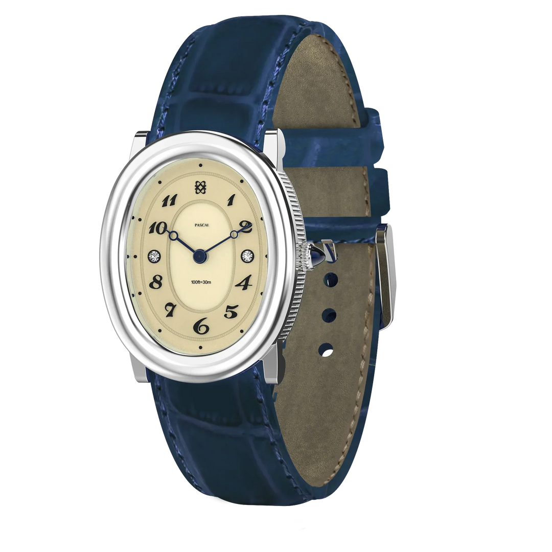 Oval Bubble Diamond Watch Gift Set